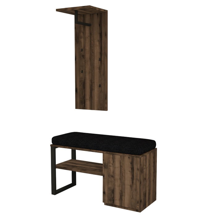 Hanah Home Set de Perchero Lion - Nogal Antiguo